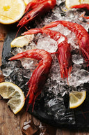 Argentina Red Shrimps Whole Head On (Sashimi Grade) - Premium Frozen Prawn - Premium Seafood Singapore