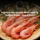 Argentina Red Shrimps Whole Head On (Sashimi Grade) - Raw & Frozen Premium Seafood