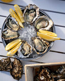 Oyster and clam linguine dinner kit for 2–3: shucked Salt Works oysters on ice with lemon, delivered in Singapore